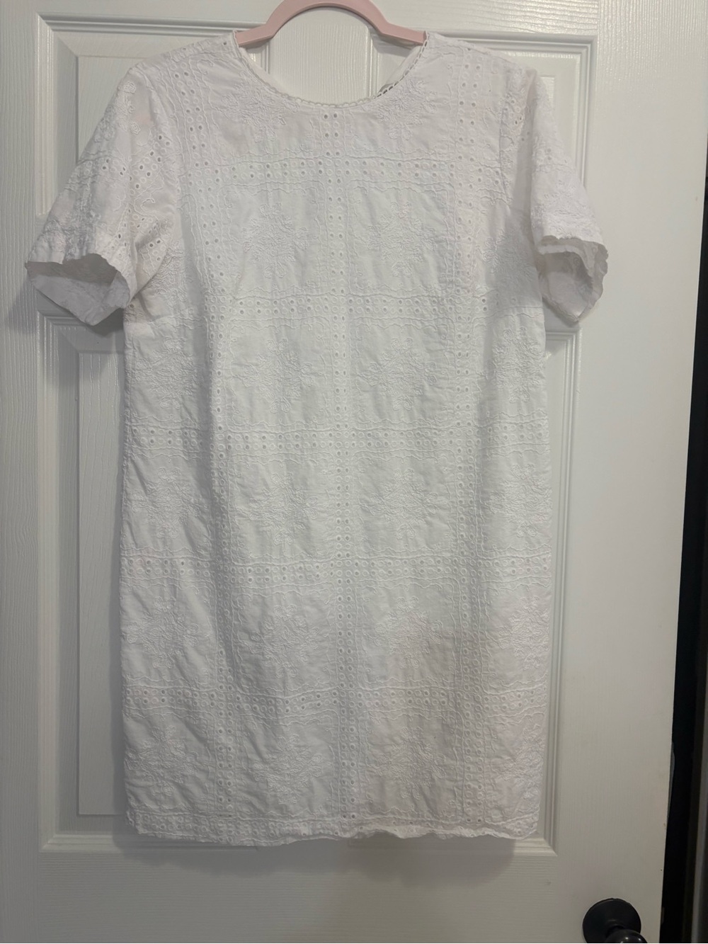 LOFT White Eyelet Mini Dress